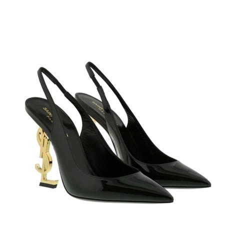 ysl black slingback heels|saint laurent ysl heels price.